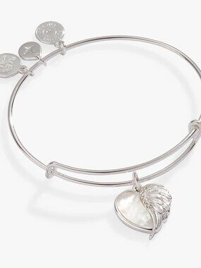 ALEX+ANI Wings of Protection Charm Bangle